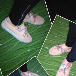 Вязаная обувь.