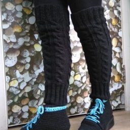 Гетры спицами.