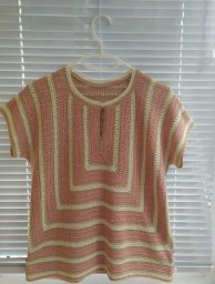 Кофточка "Мексиканским  квадратом"