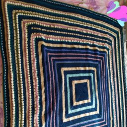 Плед крючком