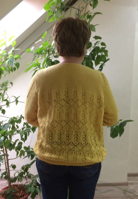 Жёлтый пуловер