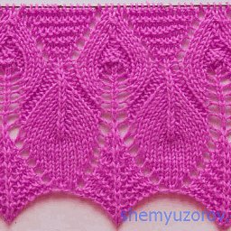 Интересная кайма спицами