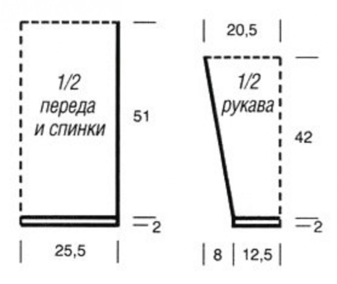 АЖУРНАЯ ТУНИКА СПИЦАМИ