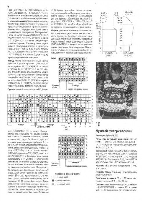 Мужской свитер с зимней тематикой