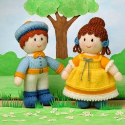 ВЯЗАНИЕ СПИЦАМИ КУКЛЫ АНАБЕЛЬ И ЭДВАРД