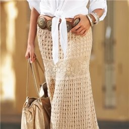 Юбочка"Лето бежевого цвета"