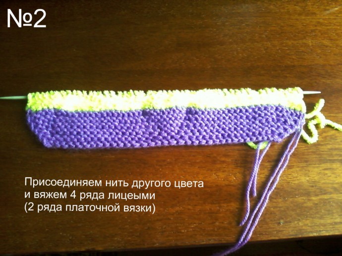 Пинетки спицами двухцветные с МК Пинетки спицами двухцветные с МК