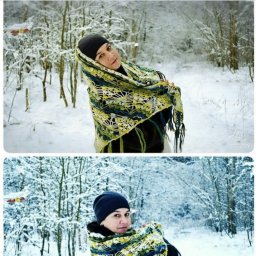 Шаль "Лесная сказка"