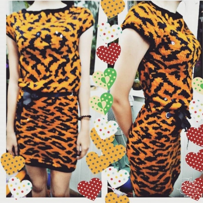 Платье "тигрица"