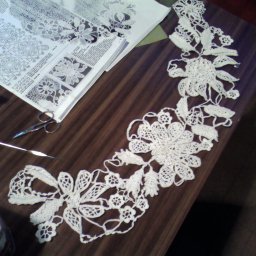 Воротник по мотивам работ Мирославы Горохович.