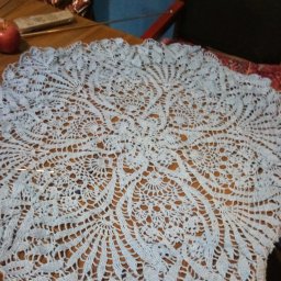 Скатерть крючком.