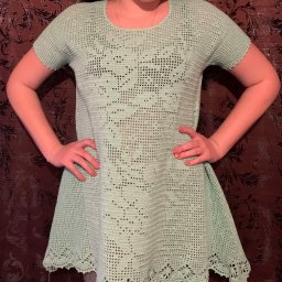 Туника филейным вязанием ,крючком