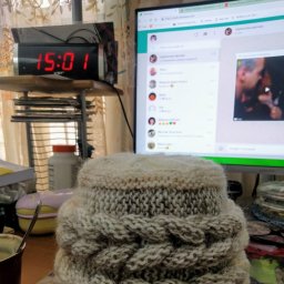 Шапка с косой