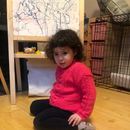 Туника и скандинавская шапочка для внучки