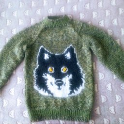 Свитер" для внука Добрый волк"