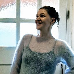 Паутинка из кид-мохера для дочки