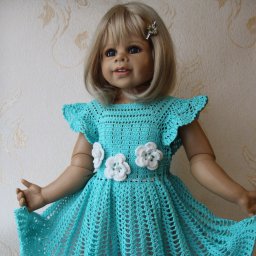 Это платьице я назвала "Моя голубка".