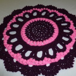 Коврик крючком. Диаметр - 90 см