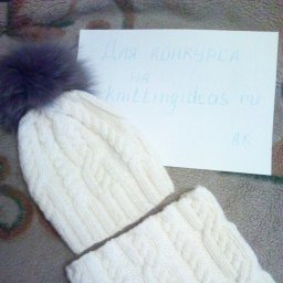 Шапка и снуд и детская шапочка.