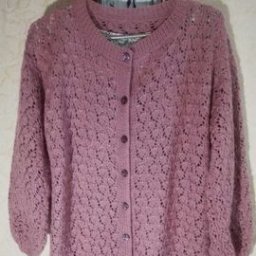 Ажурный кардиган "Пыльная роза"