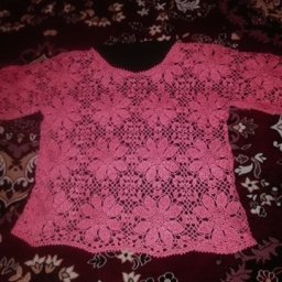 Вязаная ажурная кофточка "Лето красное"