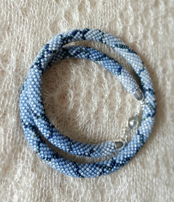 Ожерелье, вязание бисером