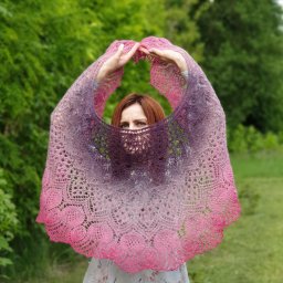 Шаль "Шотландский чертополох"