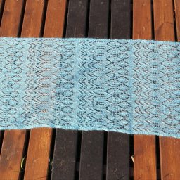 Воздушный палантин из кидмохера на шёлке