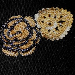 Схема объемной салфетки в стиле ирландского кружева!