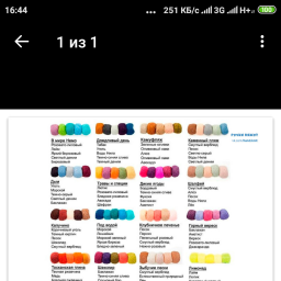 Сочетание цветов (памятка)