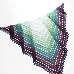 Шаль - бактус "Акварель "