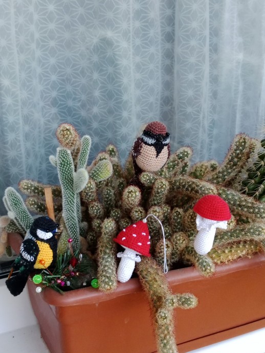 Новогодние игрушки крючком