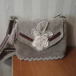 Летняя сумочка из джута