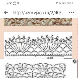 Ажурный узор крючкои