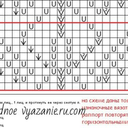 Узор спицами