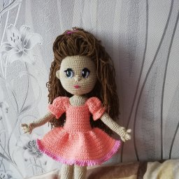 Связалась вот такая балерина, по мк Ольги Неретиной.