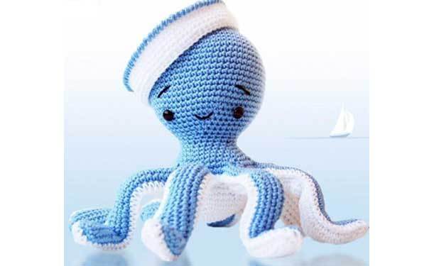Вязаная игрушка ОСЬМИНОГ