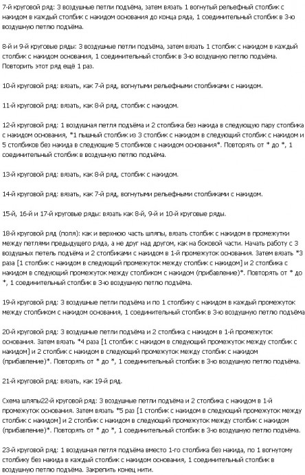 Шляпа - крючком 4 Шляпа - крючком 4