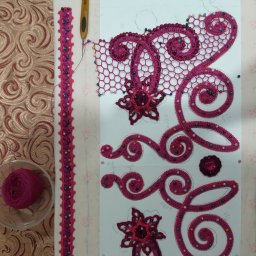 Топ с каймой ирландского кружева