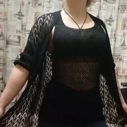 Кардиган ажурный и топ ажурный, вязаные спицами
