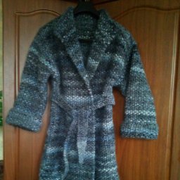 Пальто вязаное "Дымка"