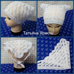 Шапочки и косыночки летние для детей.