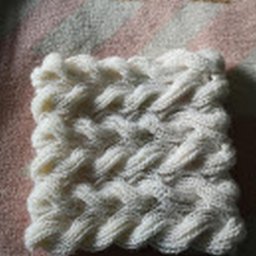 Снуд пышной резинкой с косами