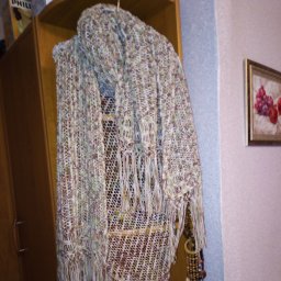 Ажурная шаль спицами - описание работы