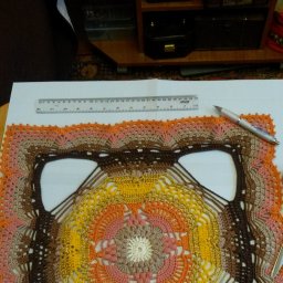 Диванная подушка крючком