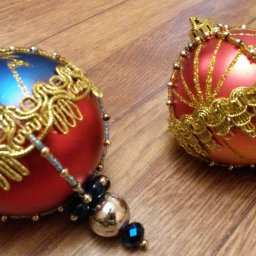 Декор новогодних шаров