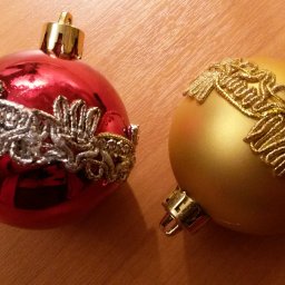 Украшаем новогодние шары