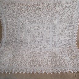 Продается.  Ажурная шаль "Цветы мелиссы"