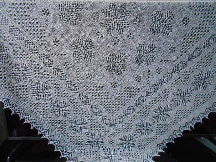 Ажурная паутинка "Весна" из Горно-алтайского пуха