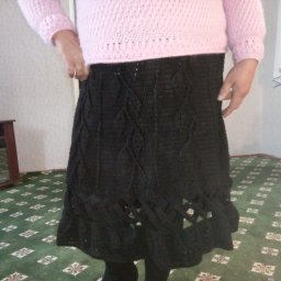 Юбка листиками